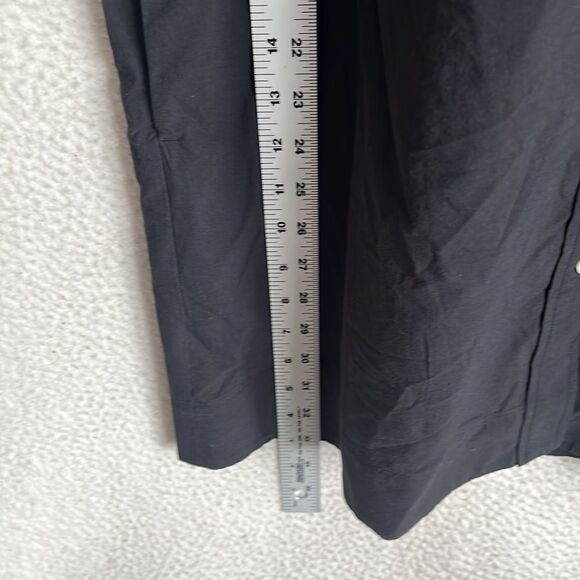 Madewell‎ Collared Button-Front Mini Shirtdress Womens XS Black - Picture 8 of 11
